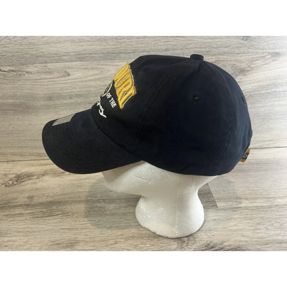Vintage Mizzou‎ Missouri Tigers Strapback Hat NWT Adjustable Mens Black Yellow